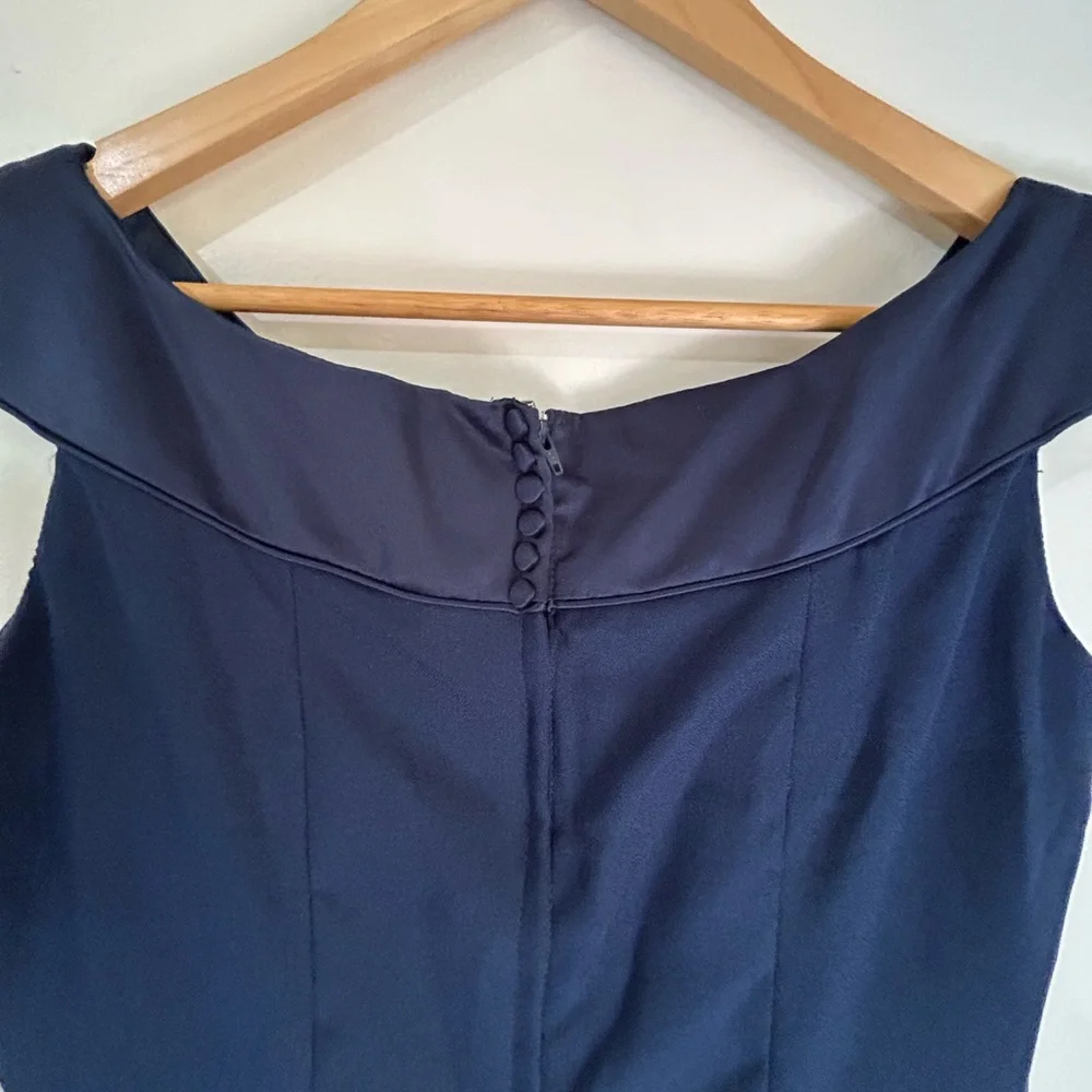 Alfred Angelo Midnight Blue Maxi Dress - Picture 12 of 12